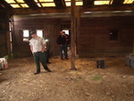 Interior shot of utility barn -smaller than great pole barn and in mach better condition, We'll use for storage, farming headquarters and working barn